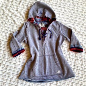 Tna Hoodie With Front Pocket And Laced Up Neckline​​​​​